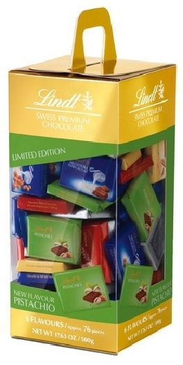 Lindt Assorted Napolitains with Pistachio 500G