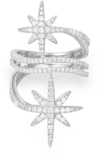 APM Monaco Silver Star Ring 52