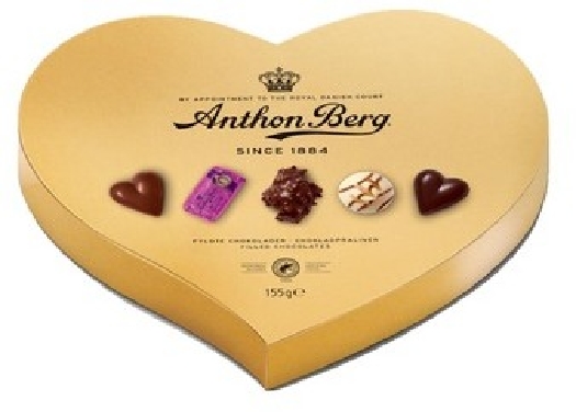 Anthon Berg Heart Shaped Gold Box 155g