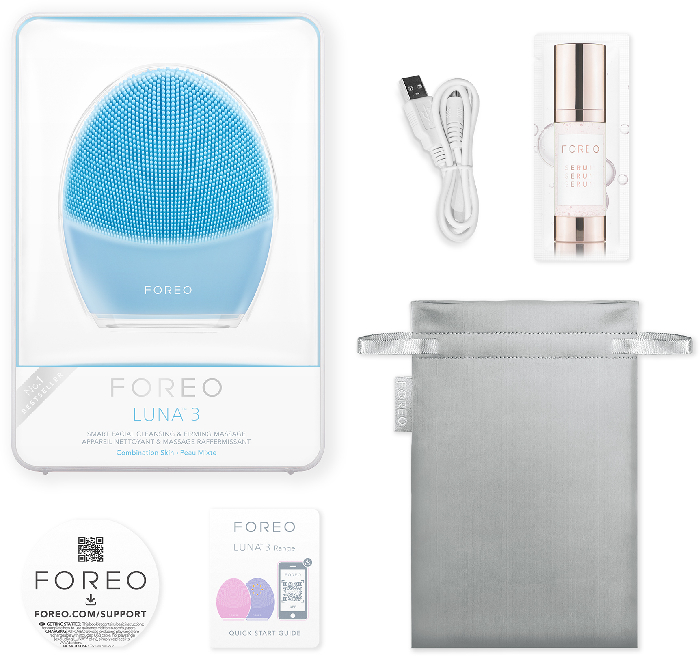 Foreo LUNA 3 Facial Сleansing Brush for combination skin