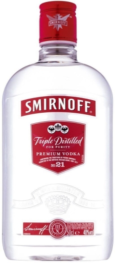 Smirnoff Red Flask PET 40% 0.5L