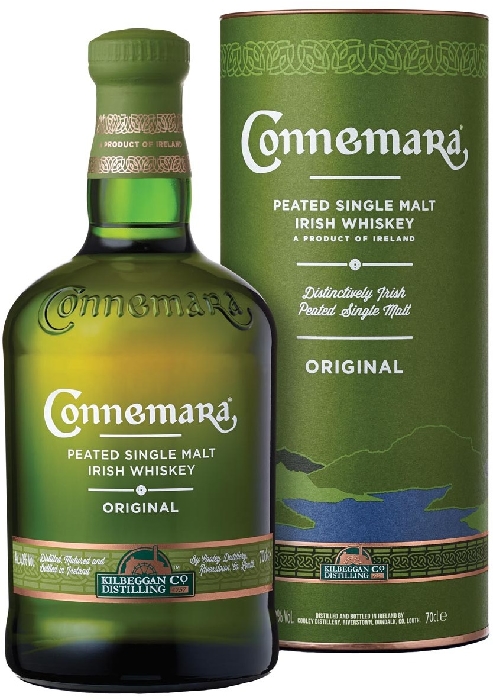 Connemara Peated Single Malt Irish Whiskey 40% 0.7L gift pack