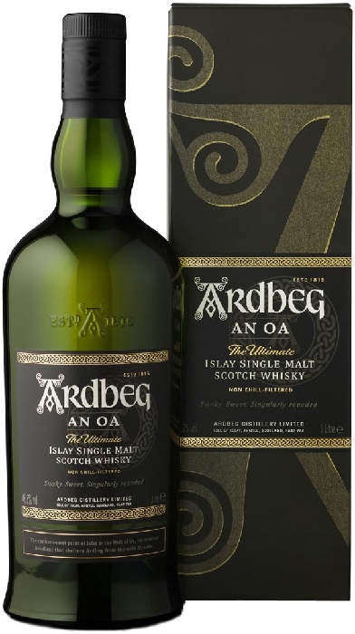 Ardbeg An Oa Islay Single Malt Scotch Whisky 46.6% 1L gift pack