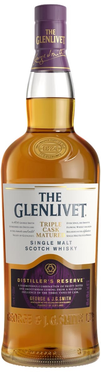 Glenlivet Triple Cask Matured Distillers Reserve Speyside Single Malt Scotch Whisky 40% 1L Glenlivet Triple Cask Matured Distillers Reserve Speyside Single Malt Scotch Whisky 40% 1L
