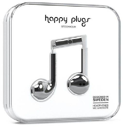 Happy Plugs 7822 Earbud Plus Silver