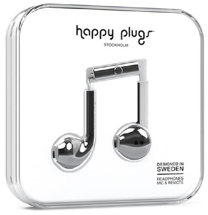 Happy Plugs 7822 Earbud Plus Silver