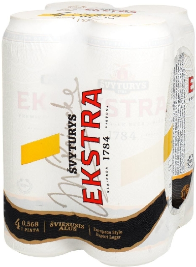 Svyturys Ekstra light beer 4x0,568L