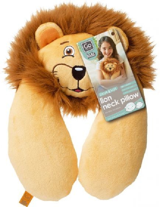 Design Go Go Travel Kids Pillow Neck Lion 2702 2702 Brown