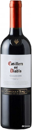 Concha y Toro Casillero del Diablo, Merlot, Valle Central, DO, dry red wine 13,5% 0.75L