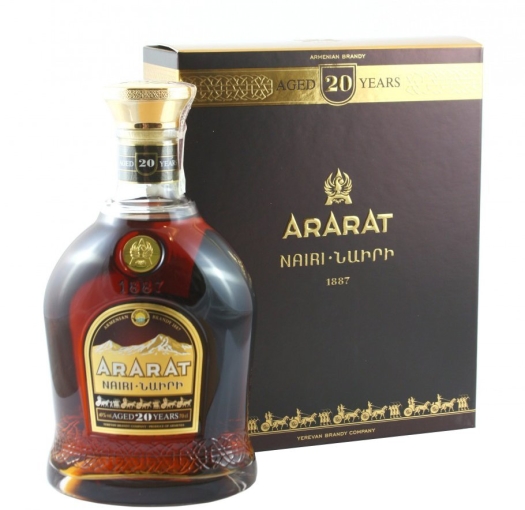 Ararat Armenian Brandy Nairi 20y 40% 0.7L gift pack