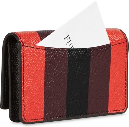 Furla Ribbon S Business Card Case, Nero-Talco-Fuoco-Burgundy, 1059025 Furla Ribbon S Business Card Case, Nero-Talco-Fuoco-Burgundy, 1059025
