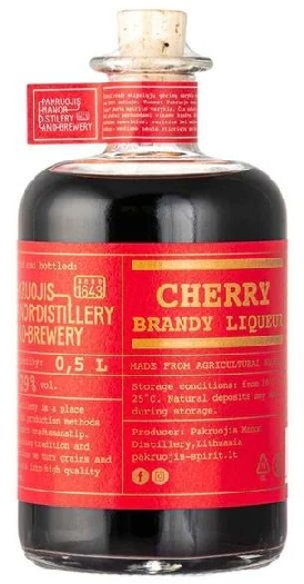 Pakruojo dvaras Liqueur Cherry Brandy 29% 0.5L