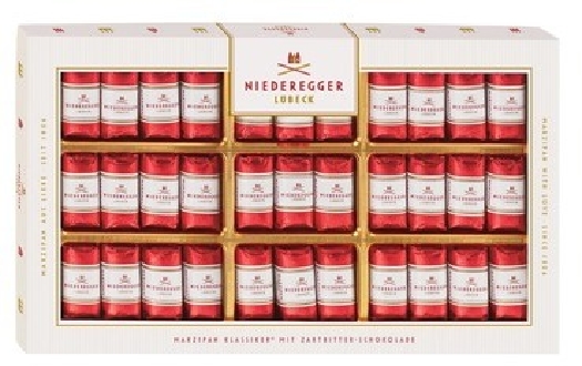 Niederegger Marzipan classics in dark chocolate 100256 400g