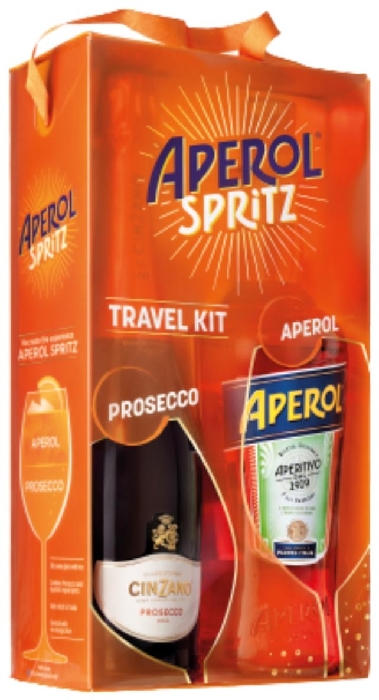 Aperol Spritz Liqueur 11% (contains 1L Aperol 11% and 0.75L Cinzano Prosecco 11%)