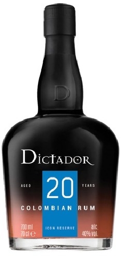 Dictador Colombian Rum 20yo 40% GB 0.7L