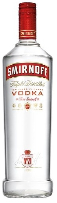 Smirnoff Red Label Vodka 37.5% 1L