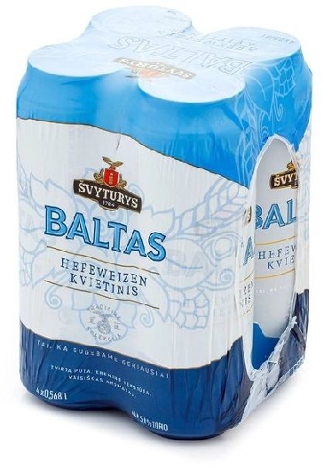 Svyturys Beer Baltas 5% 4x0,568L