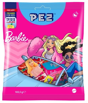 PEZ Sugar pastille with figures from Barbie 184g