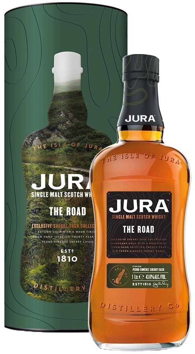 Jura The Road Island Single Malt Scotch Whisky 43.6% 1L gift pack Jura The Road Island Single Malt Scotch Whisky 43.6% 1L gift pack