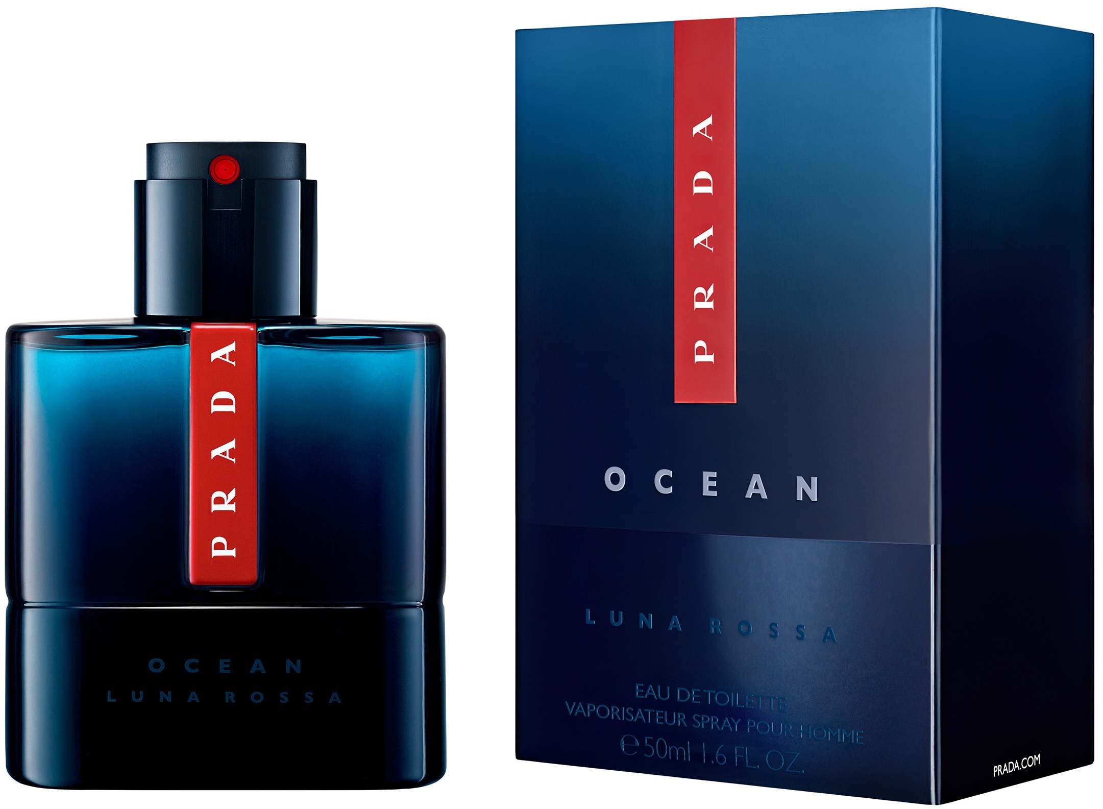 Prada Luna Rossa Ocean Eau de Toilette 50 ml in duty-free at airport Baku,  Departure