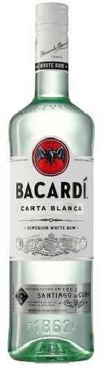 Bacardi Carta Blanca Superior White Rum 37.5% (R152) 1L