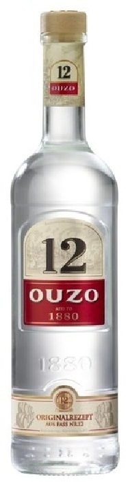 OUZO 12 1L in duty-free at bordershop Uzhhorod