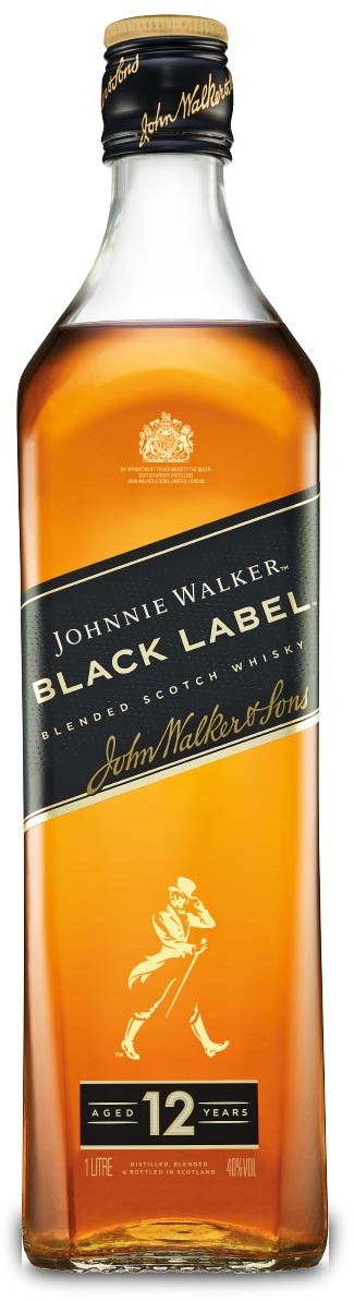 Black Whisky pack airport Walker in gift Scotch 12y Blended 1L 40% at Vilnius duty-free Label Johnnie