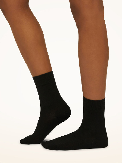 Wolford Merino Socks 200 Denier Anthracite Medium Wool 11310-7221, XS