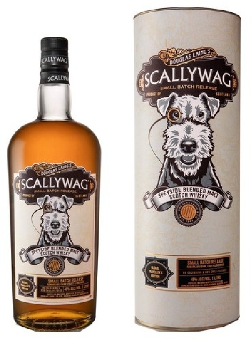 Douglas Laing Scallywag Speyside Blended Malt Scotch Whisky 48% 1L gift pack