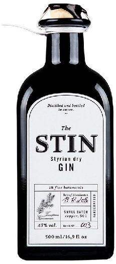 The Stin Styrian dry gin 47% 0.5L