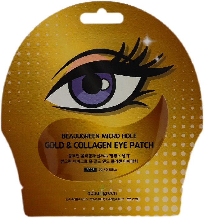 Beauugreen MICRO HOLE Gold Collagen EYE PAYCH 3g