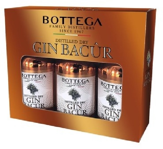Bottega Bacûr Gin Miniature Set 40% 3x0.05L