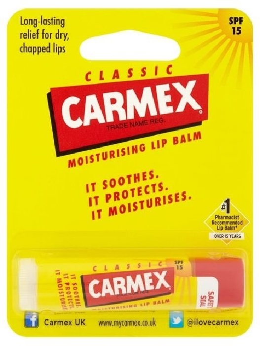 Carmex Classic Moisturising Lip Balm SPF 15 4.5g