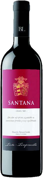 Santana Tempranillo Vino de la Tierra de Castilla red, dry wine 0.75L