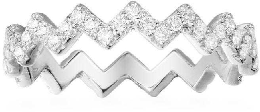 APM Monaco Up And Down Ring - Silver 56