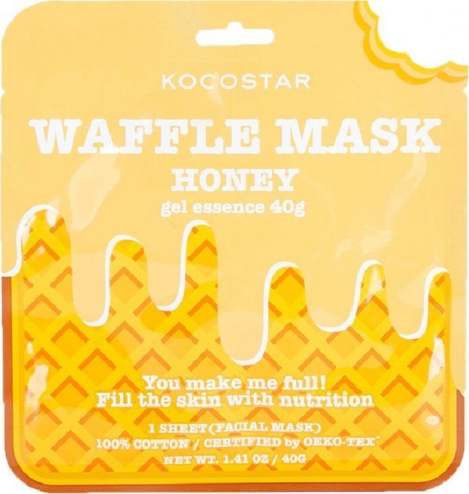 Kocostar Waffle Mask Honey, 1 sheet 40g