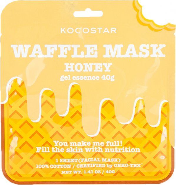 Kocostar Waffle Mask Honey, 1 sheet 40g Kocostar Waffle Mask Honey, 1 sheet 40g