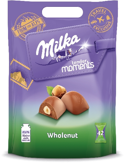 Milka Moments Whole Hazelnut Pouch 405g