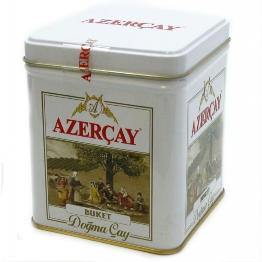 Azercay Tea Buket Tin Box 100g
