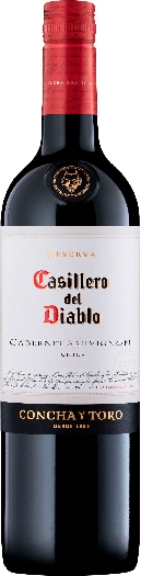 Concha y Toro Casillero del Diablo, Cabernet Sauvignon, Valle Central ,DO, dry red wine 13,5% 0.75L