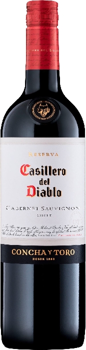 Concha y Toro Casillero del Diablo, Cabernet Sauvignon, Valle Central ,DO, dry red wine 13,5% 0.75L