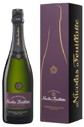 Nicolas Feuillatte Demi-Sec, Champagne, AOC, semi-dry, white (gift box) 0.75L