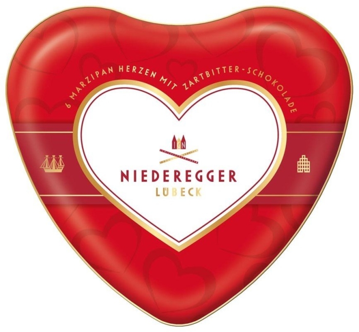 Niederegger Marzipan Heart tin 75g
