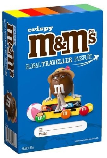 M&M's Crispy Passport Milk Chocolate with A Rice Centre in a Sugar Shell 461975 288g