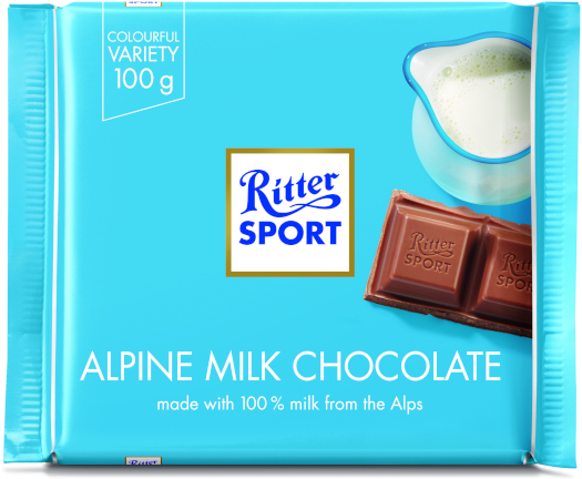 Chocolate Ritter Sport Alpine Milk