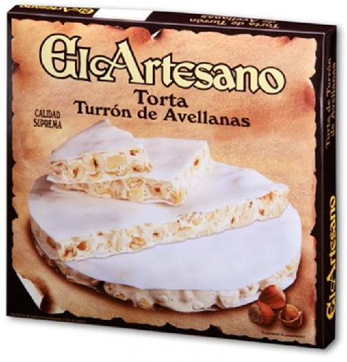 El Artesano Imperial nougat cake with hazelnut tablet 200g