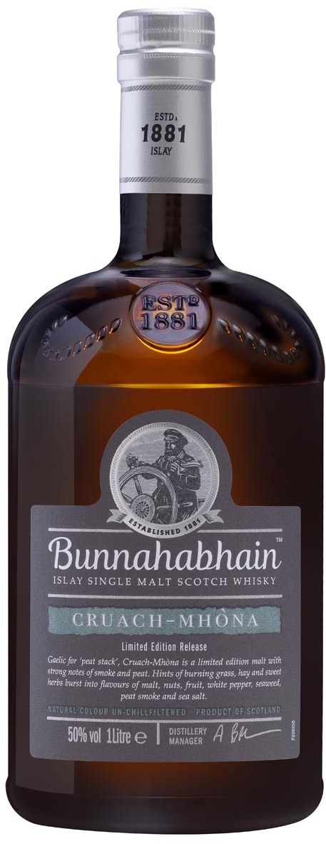 Bunnahabhain Cruach Mhona Islay Single Malt Scotch Whisky 50% 1L gift pack Bunnahabhain Cruach Mhona Islay Single Malt Scotch Whisky 50% 1L gift pack