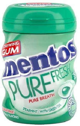 Mentos Sugar Free Chewing Gum with Sweeteners and Spearmint Flavour 68g