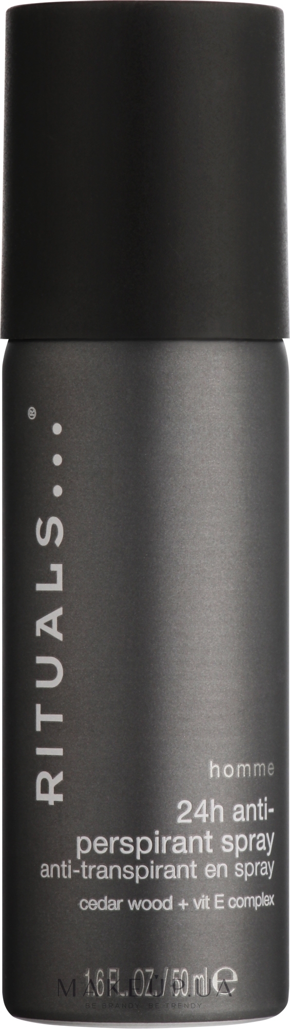 Rituals Homme 24h Anti-Perspirant Spray 50ml Rituals Homme 24h Anti-Perspirant Spray 50ml