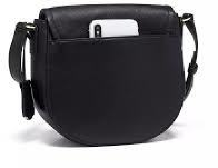 Tumi Voyageur York Crossbody Leather Bag, Black 0196366D